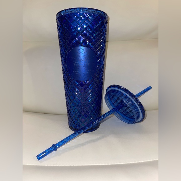 💙💙Starbucks 2022 Christmas Azure Blue Jeweled Venti Tumbler - Picture 3 of 5